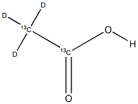 醋酸13C2,D3结构式