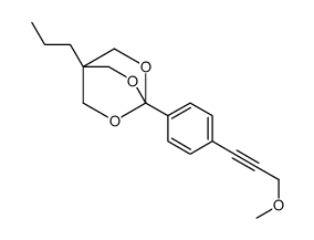 2,6,7-Trioxabicyclo(2.2.2)octane, 1-(4-(3-methoxy-1-propynyl)phenyl)-4-propyl- picture