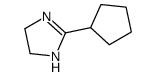 2-cyclopentyl-4,5-dihydro-1H-imidazole结构式