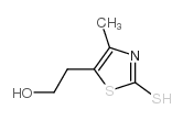 2-疏基-4-甲基-5-羟基乙基噻唑结构式