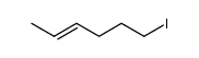 trans-4-hexenyl iodide结构式