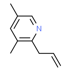 Pyridine,3,5-dimethyl-2-(2-propenyl)-(9CI)结构式
