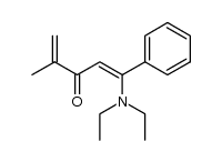 1-diethylamino-4-methyl-1-phenyl-penta-1,4-dien-3-one结构式