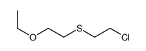 1-(2-chloroethylsulfanyl)-2-ethoxyethane结构式