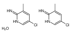 2-氨基-3-甲基-5-氯吡啶 半水合物结构式