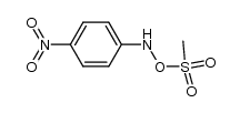 p-nitrophenyl-O-(methylsulfonyl)hydroxylamine结构式
