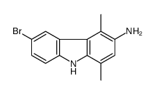 6-bromo-1,4-dimethyl-9H-carbazol-3-amine Structure