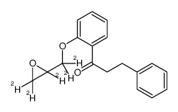 2’-(2,3-EpoxypropoxyD5)-3-phenyl-propiophenone结构式