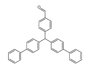 4-[bis(4-phenylphenyl)methyl]benzaldehyde Structure