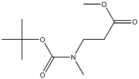 N-Boc-N-甲基-3-氨基丙酸甲酯结构式