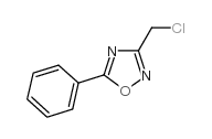 3-(氯甲基)-5-苯基-1,2,4-恶二唑结构式