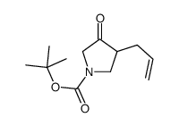 3-烯丙基-4-氧代吡咯烷-1-甲酸叔丁酯结构式