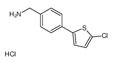 (4-(5-氯噻吩-2-基)苯基)甲胺盐酸盐结构式