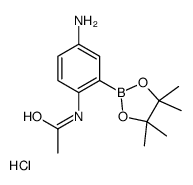 2-乙酰氨基-5-氨基苯硼酸频那醇酯盐酸盐结构式