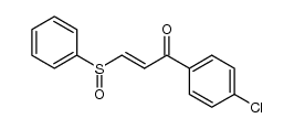 1-p-chlorophenyl-3-phenylsulfinul-2-propen-1-one结构式