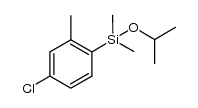 (4-chloro-2-methylphenyl)(iso-propoxy)dimethylsilane结构式