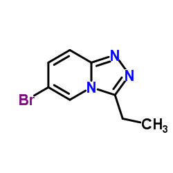 6-溴-3-乙基-[1,2,4]三唑并[4,3-a]吡啶结构式