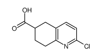 2-chloro-5,6,7,8-tetrahydroquinoline-6-carboxylic acid结构式