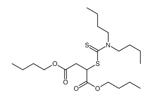 dibutyl 2-(dibutylcarbamothioylsulfanyl)butanedioate Structure