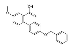 5-methoxy-2-(4-phenylmethoxyphenyl)benzoic acid Structure