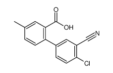 2-(4-chloro-3-cyanophenyl)-5-methylbenzoic acid Structure
