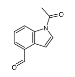 1-acetylindole-4-carboxaldehyde Structure