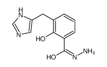 2-hydroxy-3-(1H-imidazol-5-ylmethyl)benzohydrazide结构式