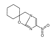 6-nitrospiro[3H-imidazo[2,1-b][1,3]oxazole-2,1'-cyclohexane]结构式