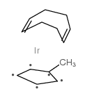 (methylcyclopentadienyl)(1,5-cyclooctadiene)iridium(i) Structure