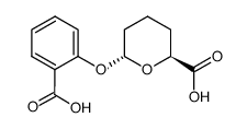 trans-2-(o-carboxyphenoxy)-6-carboxytetrahydropyran结构式