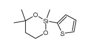 2,4,4-trimethyl-2-(thiophen-2-yl)-1,3,2-dioxasilinane结构式