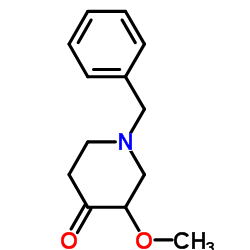 1-苄基-3-甲氧基-哌啶-4-酮结构式