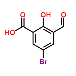 5-Bromo-3-formyl-2-hydroxybenzoic acid Structure