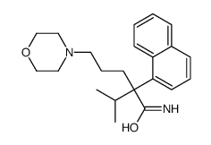 α-Isopropyl-α-(3-morpholinopropyl)-1-naphthaleneacetamide结构式