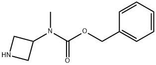 3-(甲基氨基)氮杂环丁烷-3-羧酸苄酯结构式