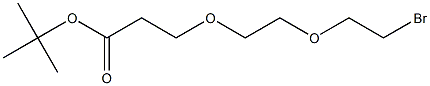 溴代-二聚乙二醇-丙酸叔丁酯结构式