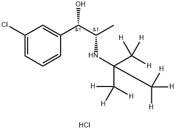 rac-threo-Dihydro Bupropion-d9 Hydrochloride Structure