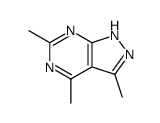 3,4,6-trimethyl-1(2)H-pyrazolo[3,4-d]pyrimidine Structure
