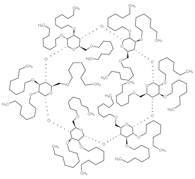 2,3,6-Tri-O-octyl-|A-cyclodextrin Structure