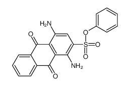 1,4-二氨基-9,10-二氢-9,10-二氧代-2-蒽磺酸苯酯结构式