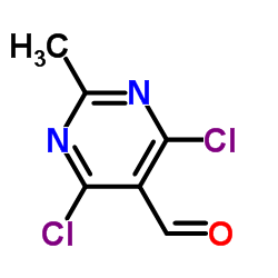 4,6-Dichloro-2-methylpyrimidine-5-carbaldehyde structure