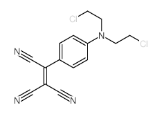 1,1,2-Ethenetricarbonitrile,2-[4-[bis(2-chloroethyl)amino]phenyl]-结构式