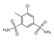 5-Chlor-4-methyl-benzol-1,3-disulfonsaeure-diamid结构式