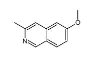 6-甲氧基-3-甲基异喹啉结构式