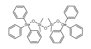 1,1,3,3-tetramethyl-1,3-bis((triphenylgermyl)oxy)disiloxane结构式