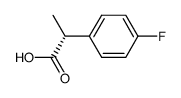 (R)-2-(4-氟苯基)丙酸结构式