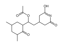 [1-(3,5-dimethyl-2-oxo-cyclohexyl)-2-(2,6-dioxo-4-piperidyl)ethyl] acetate Structure