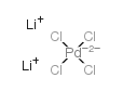 四氯钯(II)酸锂结构式