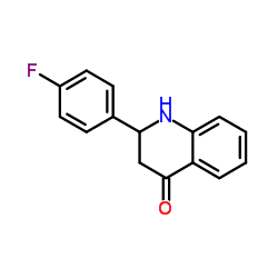 2-(4-氟苯基)-2,3-二氢-4(1H)-喹啉酮结构式