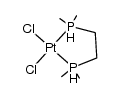 [platinum(II)dichloride(1,2-bis(dimethylphosphino)ethane)]结构式